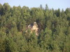 Утёс в карпатских скалах в окрестностях Яремче